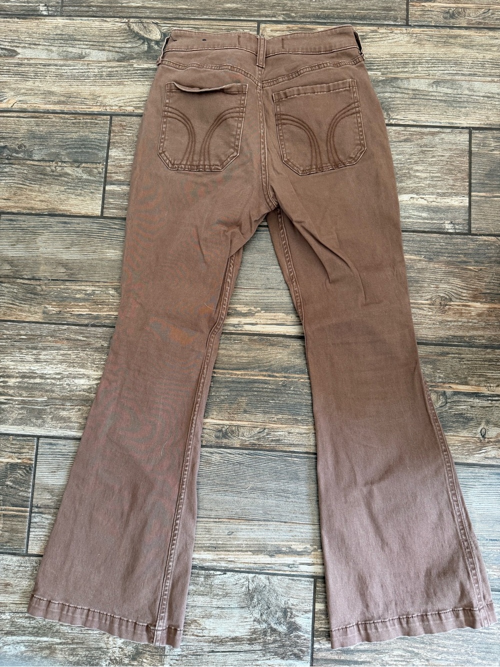 Hollister Brown high rise vintage flair Jeans petite 26 - Picture 2 of 3